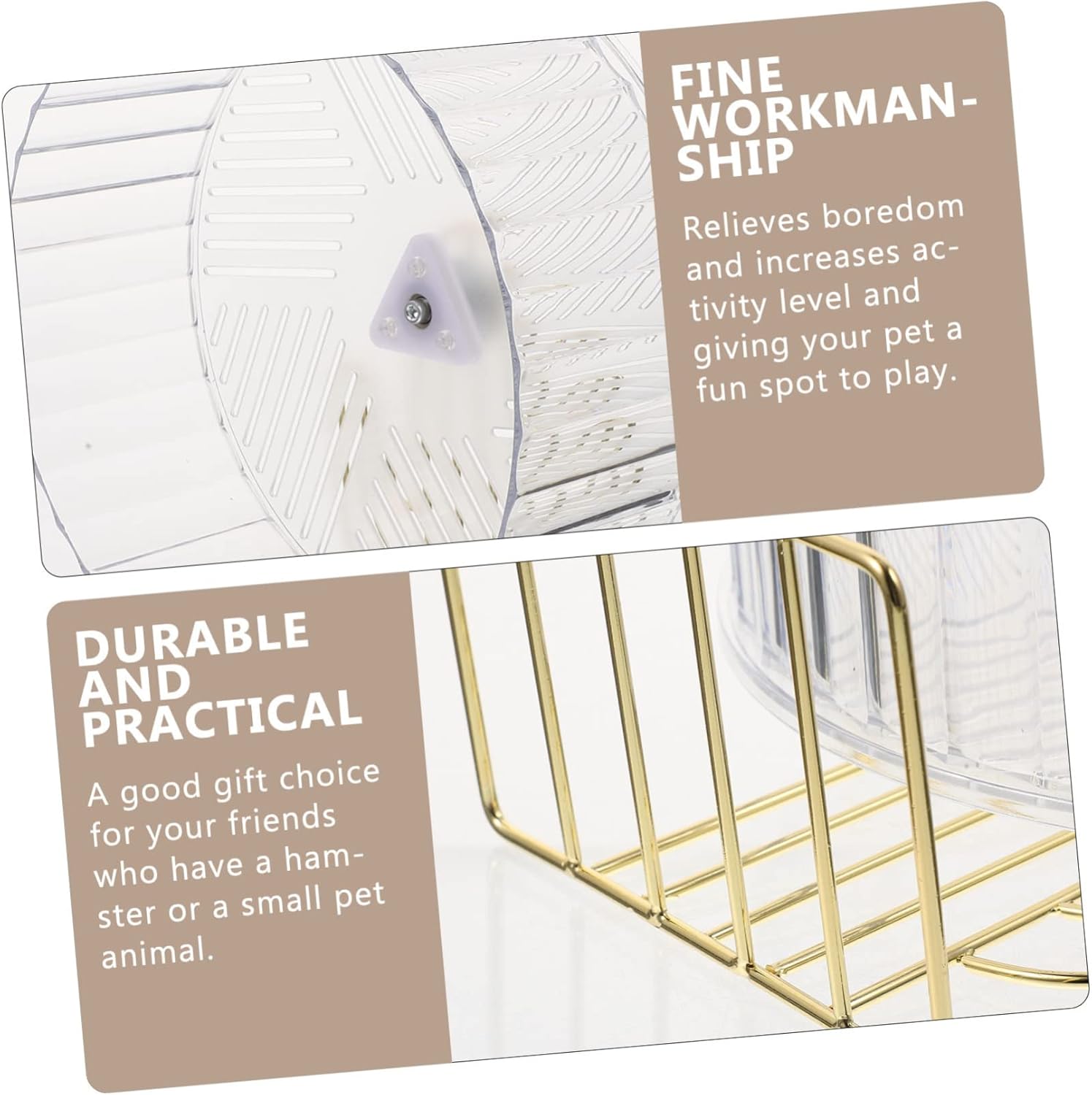 iplusmile Daily Use Hamster Wheel Adorable Exercise Wheel for Pets for Mice and Chinchillas Design for and Activity
