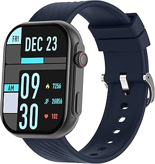 DLLBIFIT ZL80 Smart Watch, Relógio inteligente com Bluetooth Chamada,123 modos esportivos,físico com tela HD de 2,01" Relógio inteligente para homens e mulheres,com monitor de frequência cardíaca e oxigênio no sangue e contador de passos,para telefones Android/iOS (Azul)