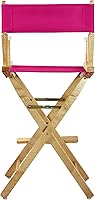 Vista 6 de Casual Home 230-00/021-30 Director Chair 30" - Bar Height Natural Frame/Magenta Canvas