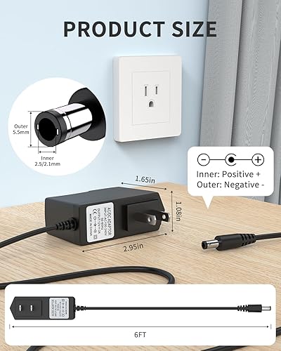 Miniatura 6 de Cargador adaptador de repuesto para Bose Companion 2 Series II III 2 3 PC Altavoces Sistema Multimedia JOD-48U-08A PT 263027 Cable de alimentación