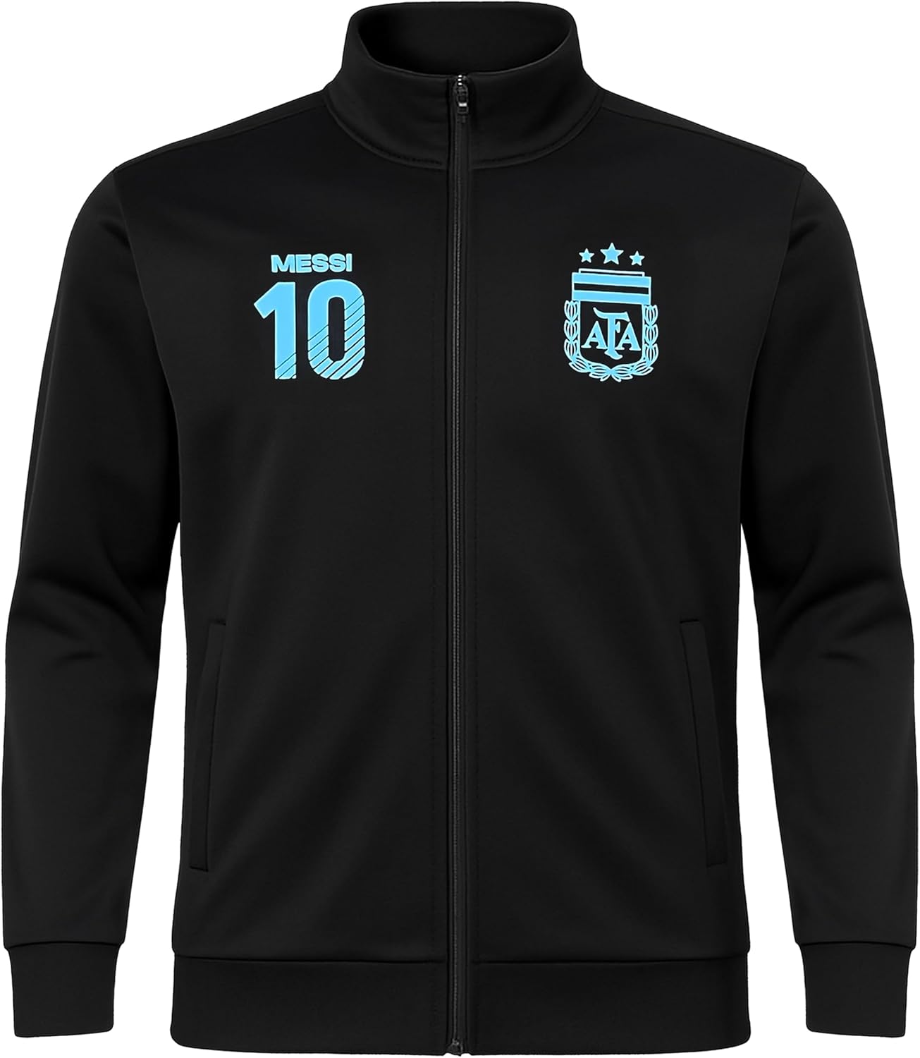 Icon Sports Officially Licensed Argentine Football Association Lionel Messi Track Jacket - Unisex Kids - Image 3