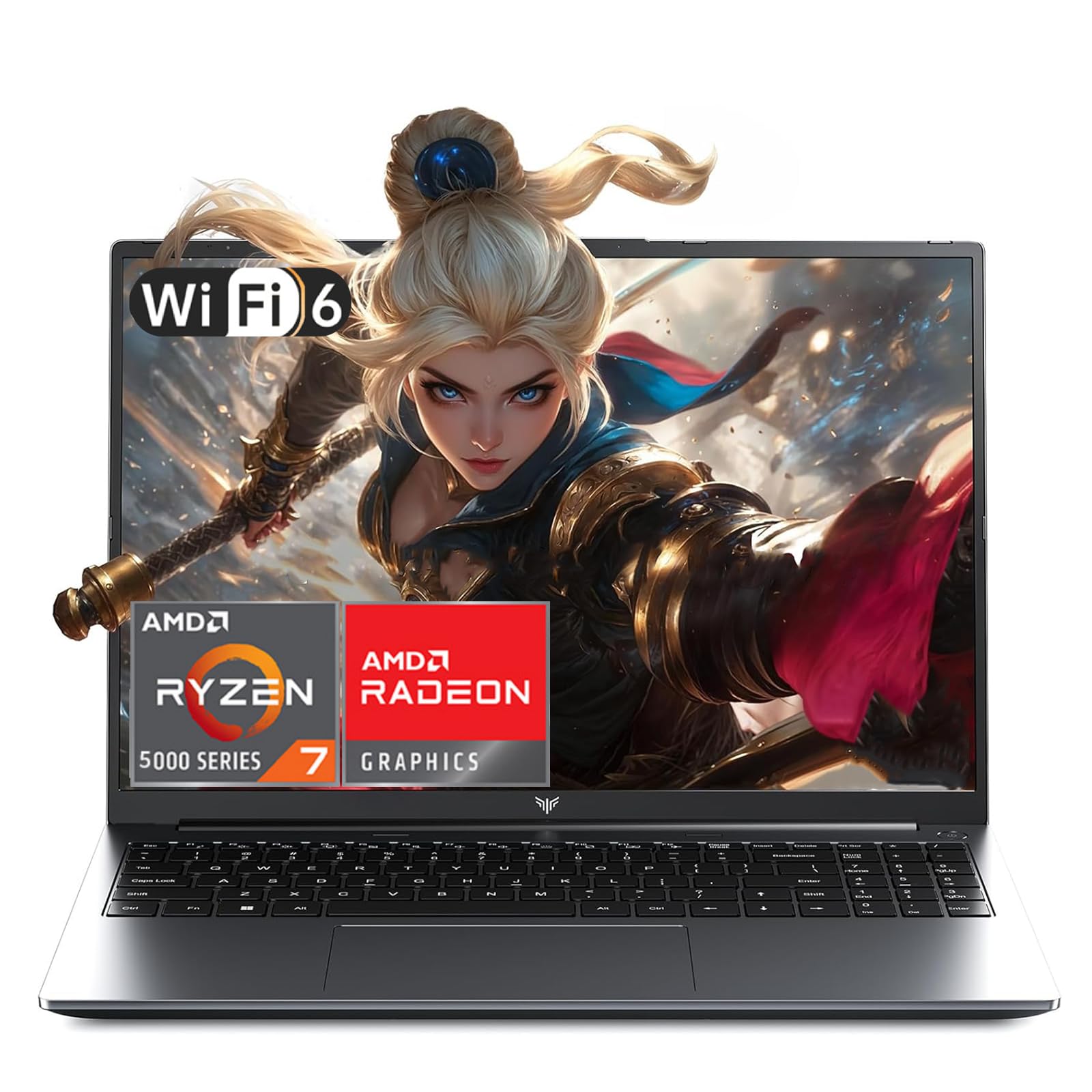 ACEMAGIC PC Portatile 15.6’’ FHD Laptop AMD Ryzen 7 5700U, Fino a 4,3 GHz, RAM 16GB M.2 NVMe SSD 512GB (fino a 4 TB) Notebook WiFi-6, Quad-Core, HDMI, BT5.2, Type C, Batteria da 55 Wh
