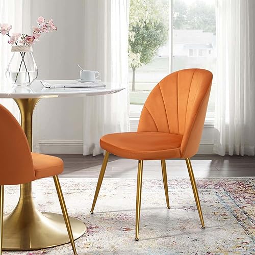 Miniatura 7 de X-VOLSPORT Juego de 2 sillas de comedor de terciopelo para cocina, sillas de recepción sin brazos, silla de escritorio de oficina en casa sin