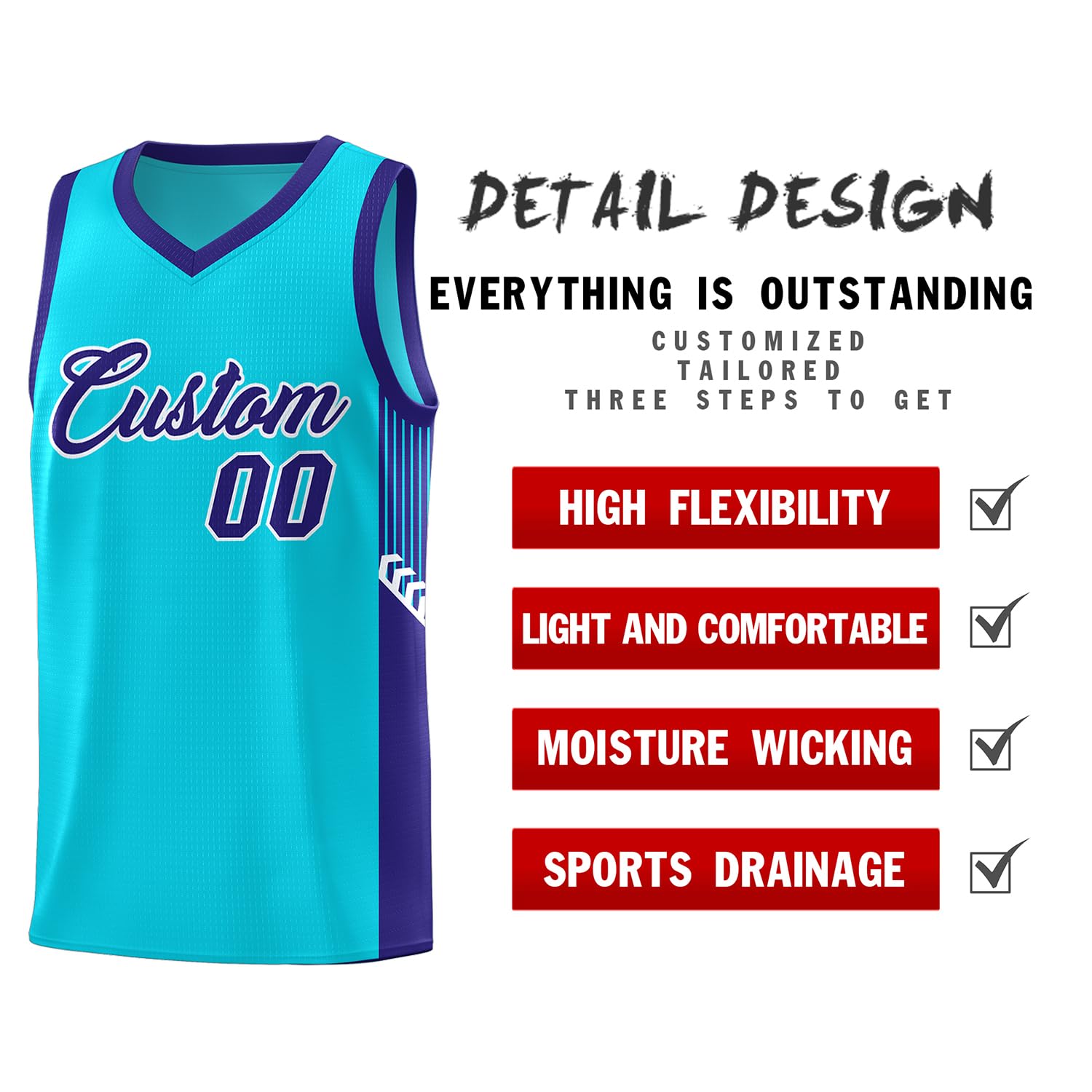 Personalized Basketball Team Jersey Suit Custom Sports Uniform with Shorts Printed Name & Number for Men Women Youth