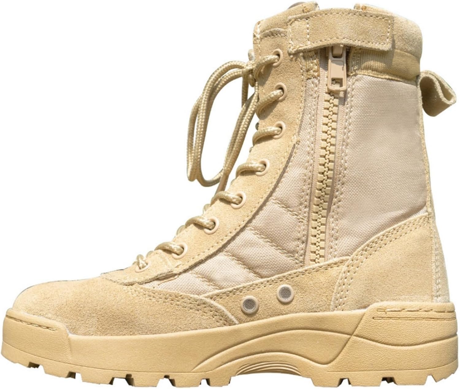 Waterproof Non-Slip Hiking Boots for Boys Girls Kids Children's Summer Camp Desert Military Fan Shoes Anti-Collision Tactical Boots with Anti-Collision Durable Traction Outsole Comfortable Quick Dry