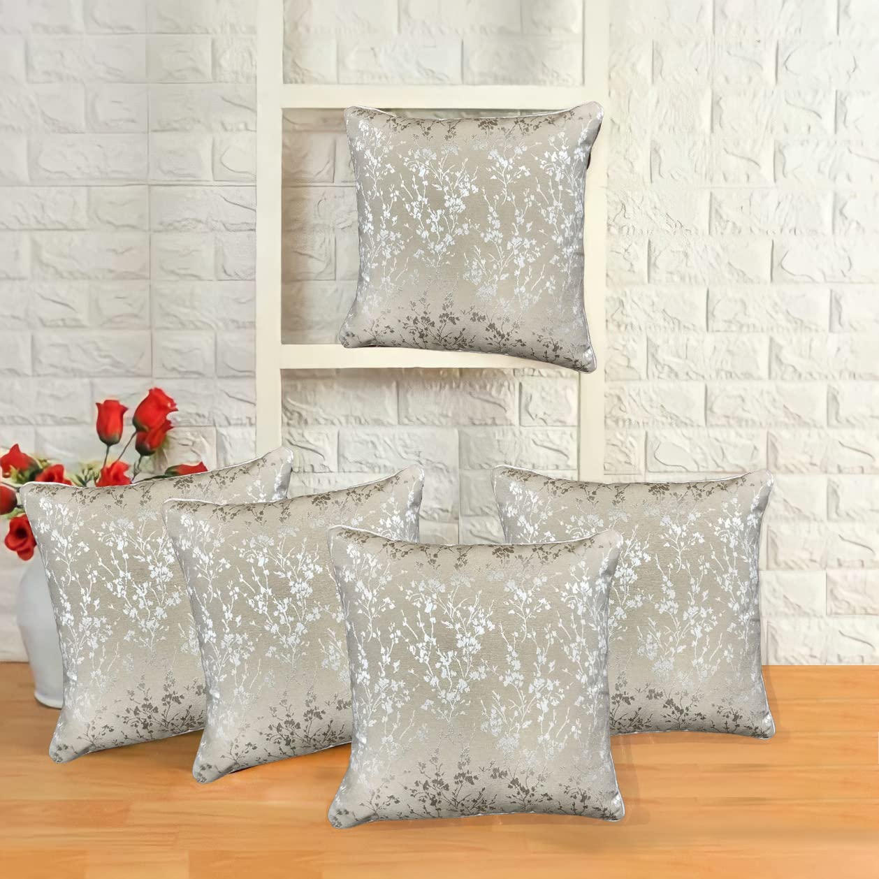 See full amazon price history chart for IM FAB Jewel Cotton Jacquard Fabric Decorative Throw Cushion Cover 12X12 Set of 5 Pcs (Cream) IM FAB Jewel Cotton Jacquard Fabric Decorative Throw Cushion Cover 12X12 Set of 5 Pcs (Cream) (B0BS475ZTS) Amazon Price History, Amazon Price Tracker