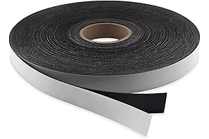 Master Magnetics 1 Inch x 100 Feet Roll of Flexible Magnetic Adhesive Tape