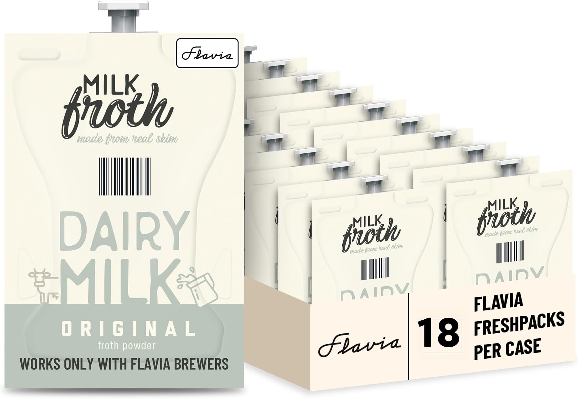 Mars Flavia Alterra Real Milk Froth, Original, 18 Count (Formerly Fabulous Froth)