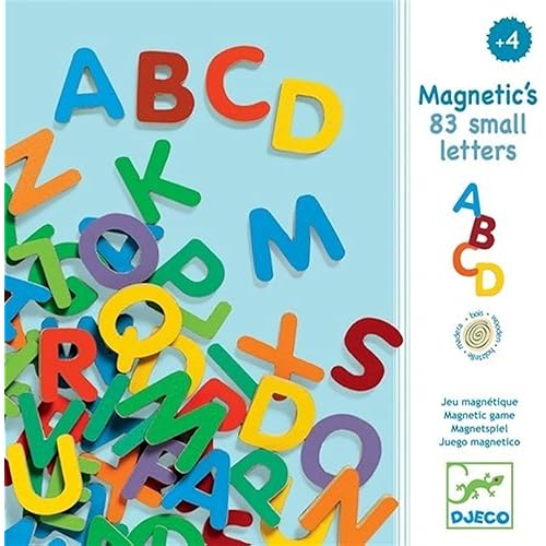 Djeco Magnetic Letters - 83 1.2" Tall Upper Case Letters