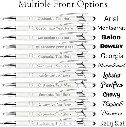 Miniatura 4 de Hasta 500 bolígrafos personalizados a granel con logotipo de mensaje de nombre empresarial bolígrafos grabados personalizados con lápiz digital para