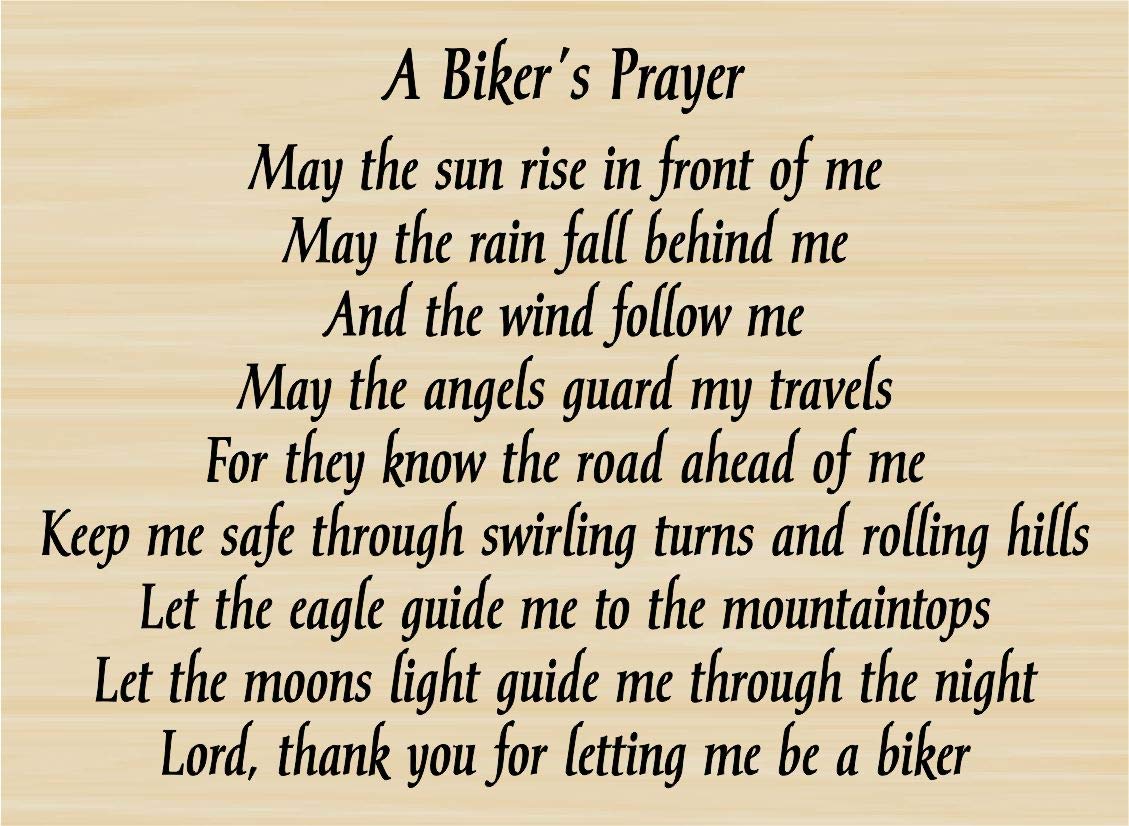 Biker's Prayer Rubber Stamp by DRS Designs Rubber Stamps