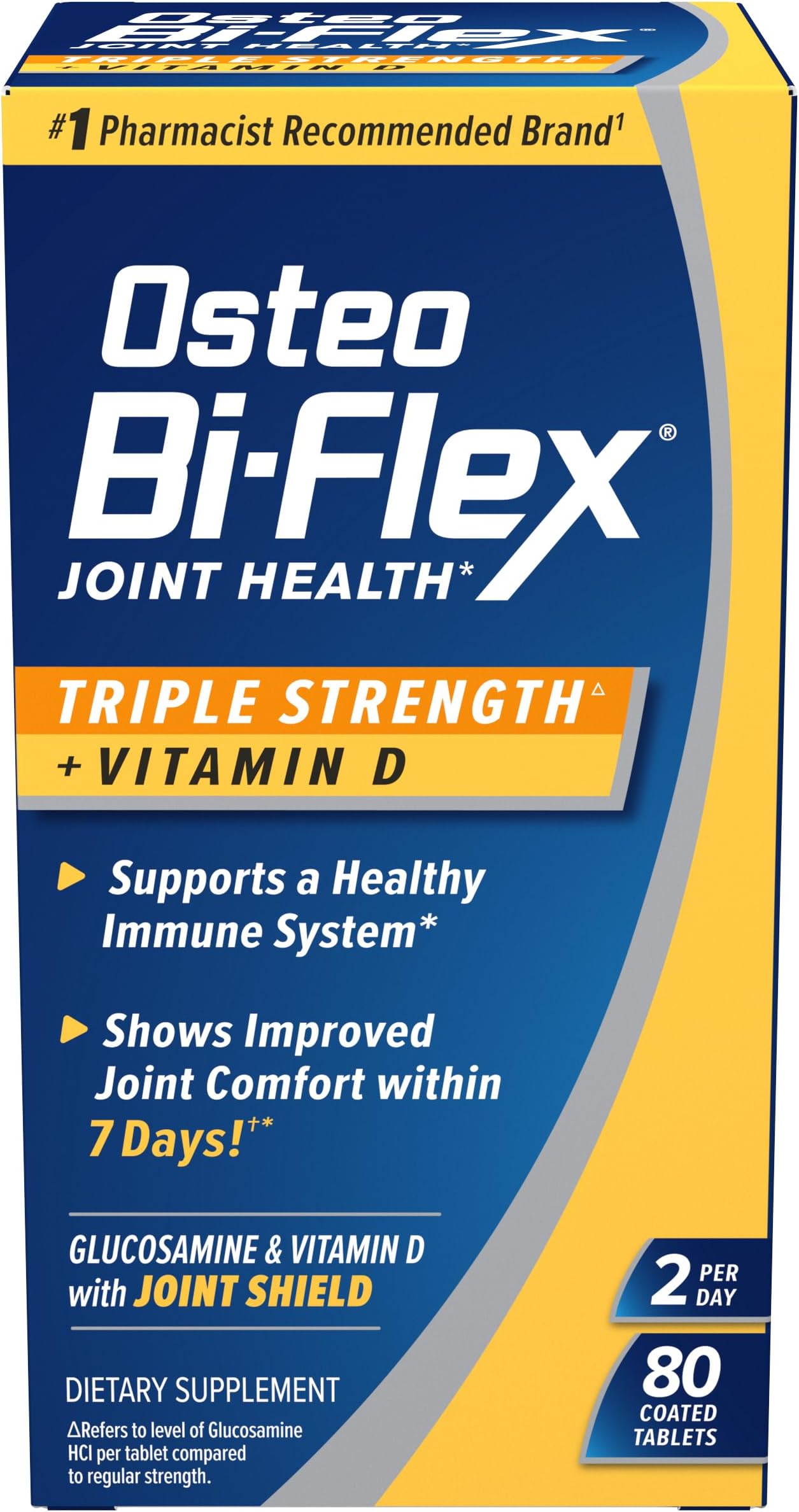 Osteo Bi-Flex Triple Strength + Vitamin D, Coated Tablets - 80 ea