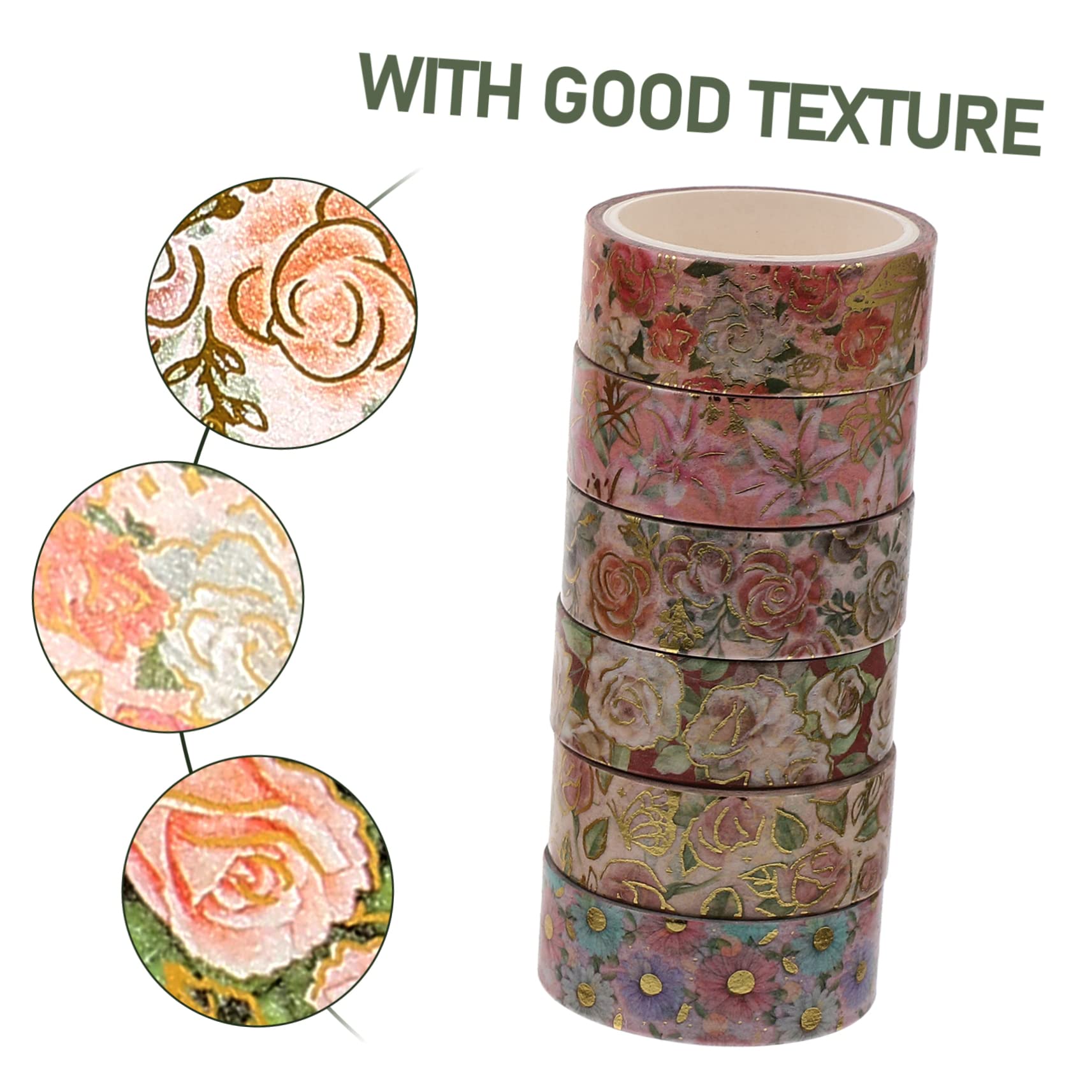 NUOBESTY 54rollen Washi Tape Dekoratives Goldprägung Washi Tape Für Scrapbooking Projekte Handgefertigte Dekorationen Für Notizen Und Kreative Bastelarbeiten