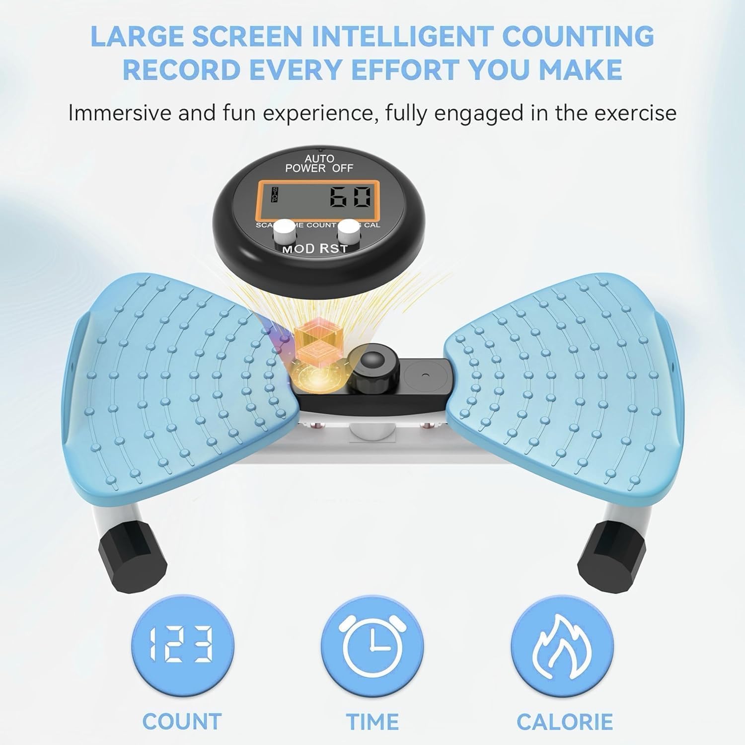 Twister Board con display digitale per addominali, per casa, 100 kg, per fitness
