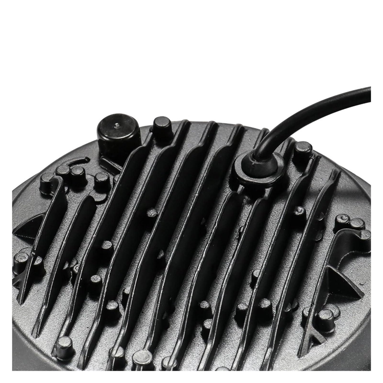 Phare moto Pour Cafe Racer Cruisers Chopper 7 Pouces Rond Crâne Phare DRL Moto Phare Scooter Tout-terrain