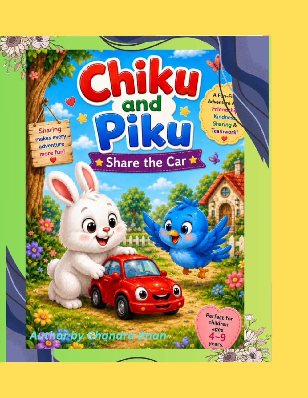 Chiku And Piku Share The Car: A Story About Sharing and Friendship