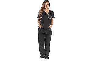 Six-Pocket Scrub Set: Enhanced Comfort for Women in Healthcare