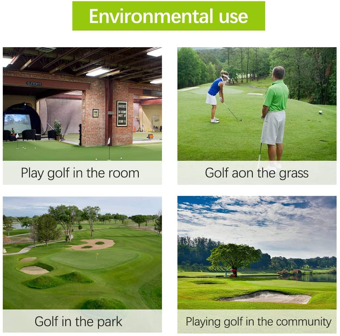 Filet de Golf Entrainement Practice 10ftx7ft Portable avec Sac de Transport et Tapis de Golf 60x30cm, Filet Golf pour Extérieur Intérieur Jardin Sport en Plein Air
