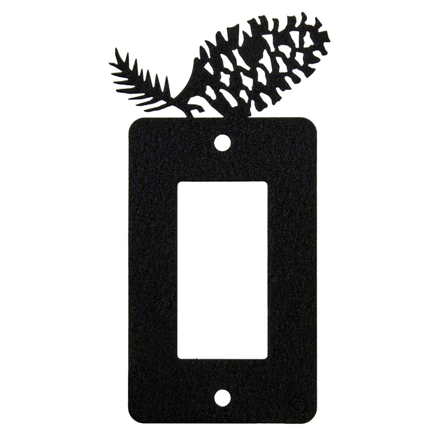 PINE CONE GFI Rocker Light Switch Plate Cover by "Innovative Fabricators, Inc."