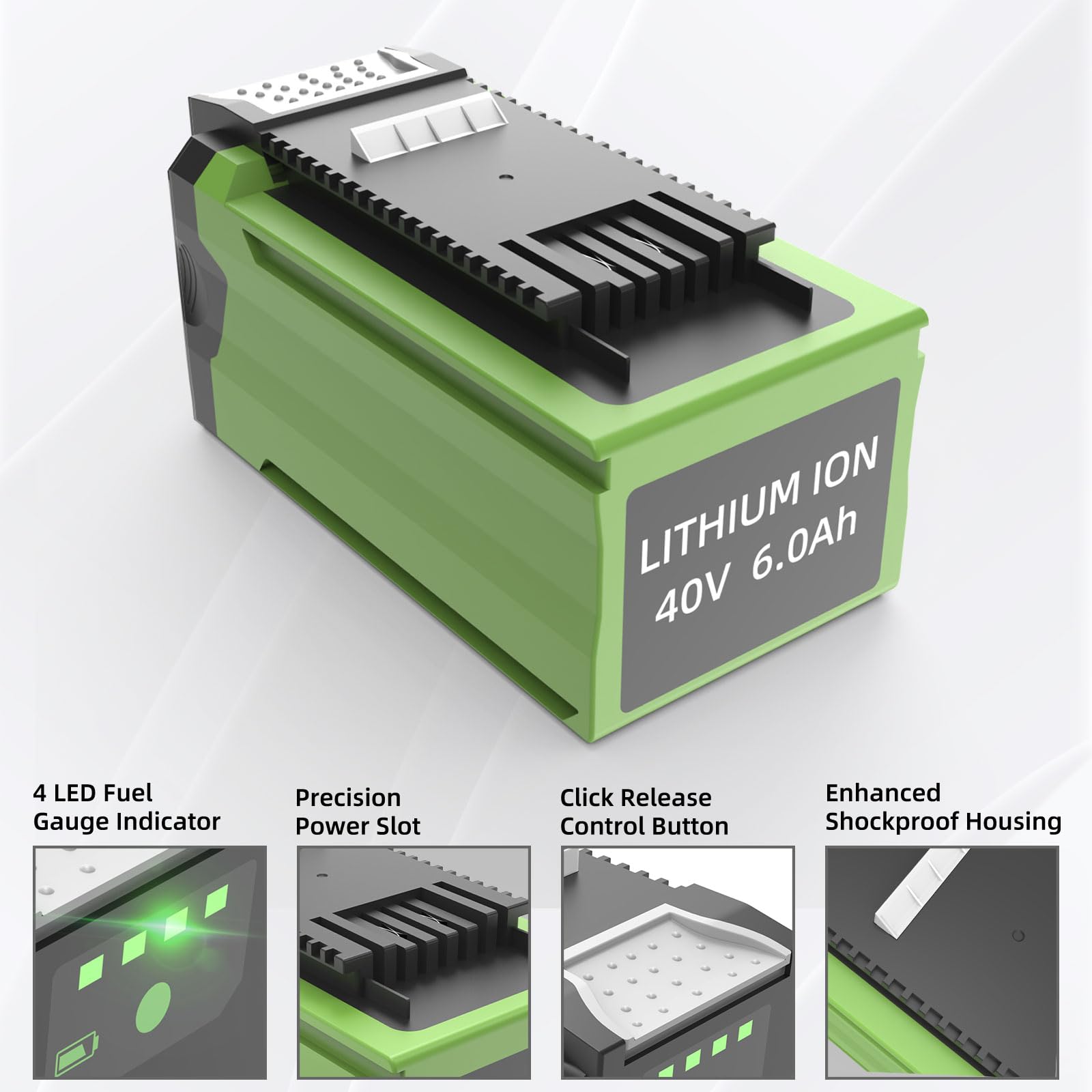 Greenworks 60v Battery PACK For Greenworks 40V G-Max