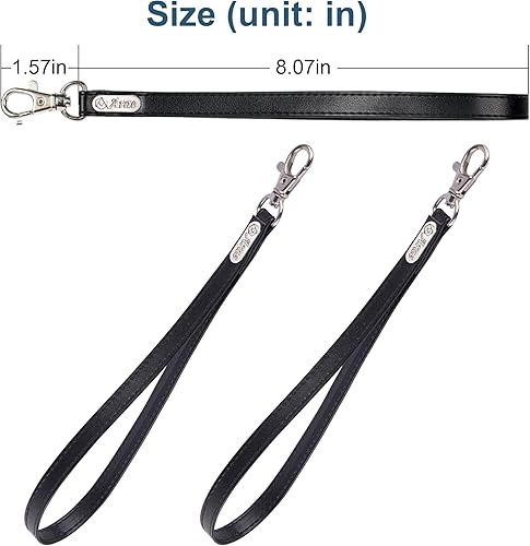 Miniatura 6 de Arae Correas de muñeca de mano, piel sintética con cerradura para teléfonos celularescámarasunidades USBllaverosidentificación soporte para