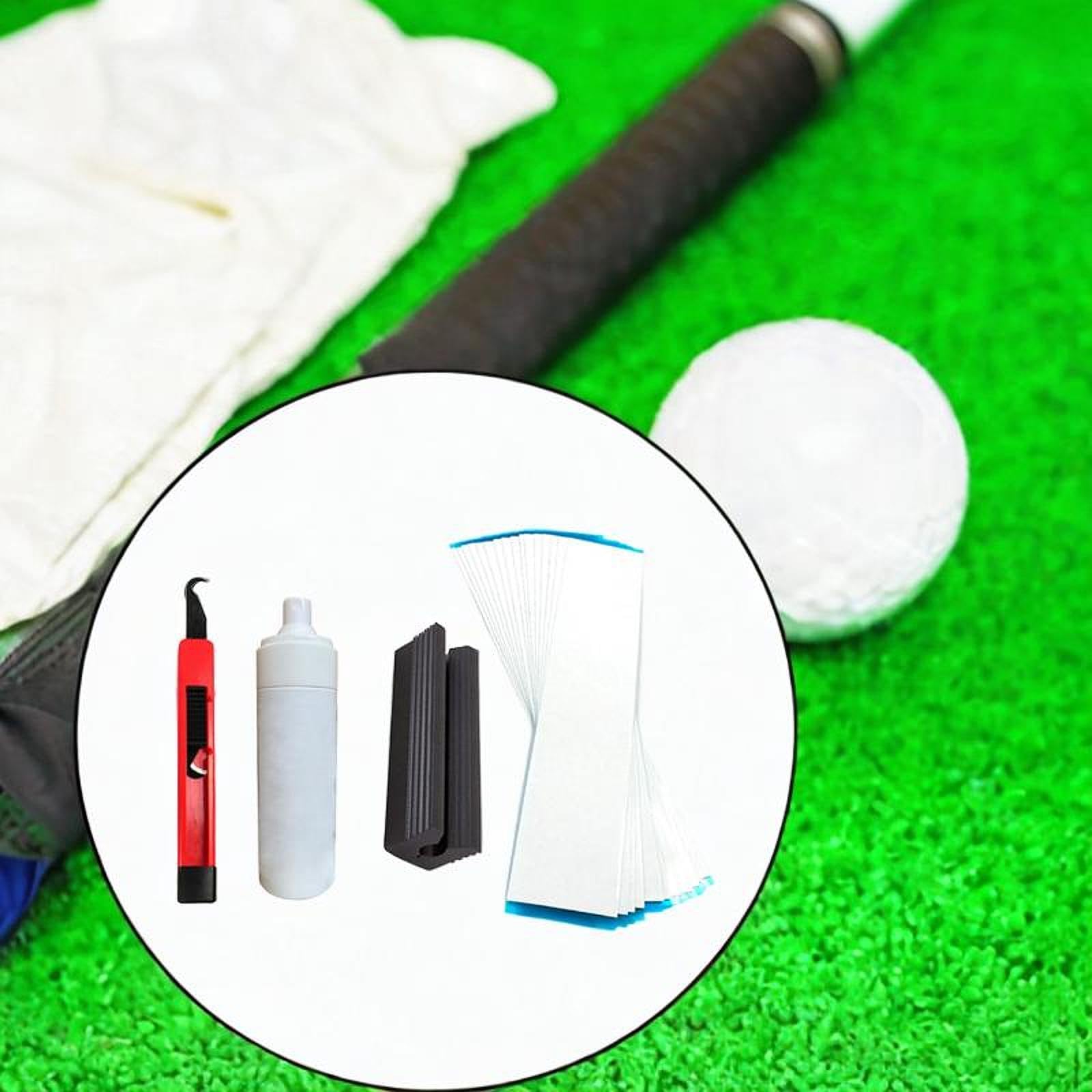Kit de Reemplazo de Empuñadura para Palo de Golf de 3 Piezas con Cinta Adhesiva de Doble Cara, Gancho para Empuñadura de Golf, PP, Adecuado para Palo