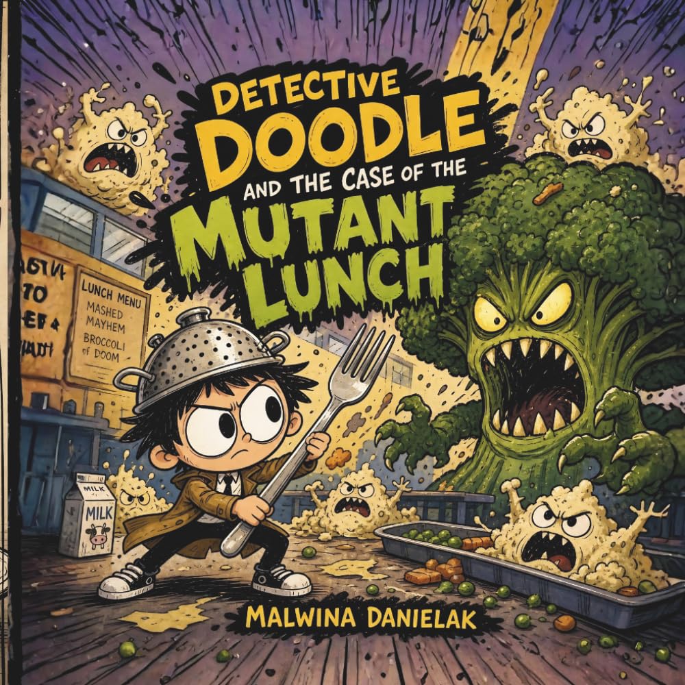 Detective Doodle and the Case of the Mutant Lunch: A Silly School Adventure with Mutant Food, Monsters, and Mystery for Kids Ages 4-8 (Detective Doodle Mysteries)