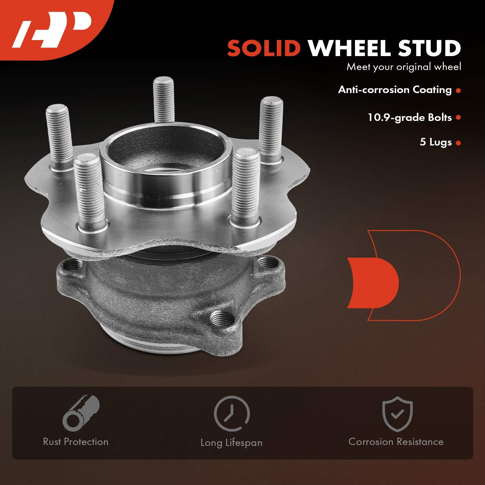 Aazon.co: DRIVESTAR 950-008 Rear Wheel Hubs &ap; Bearing Assebly for