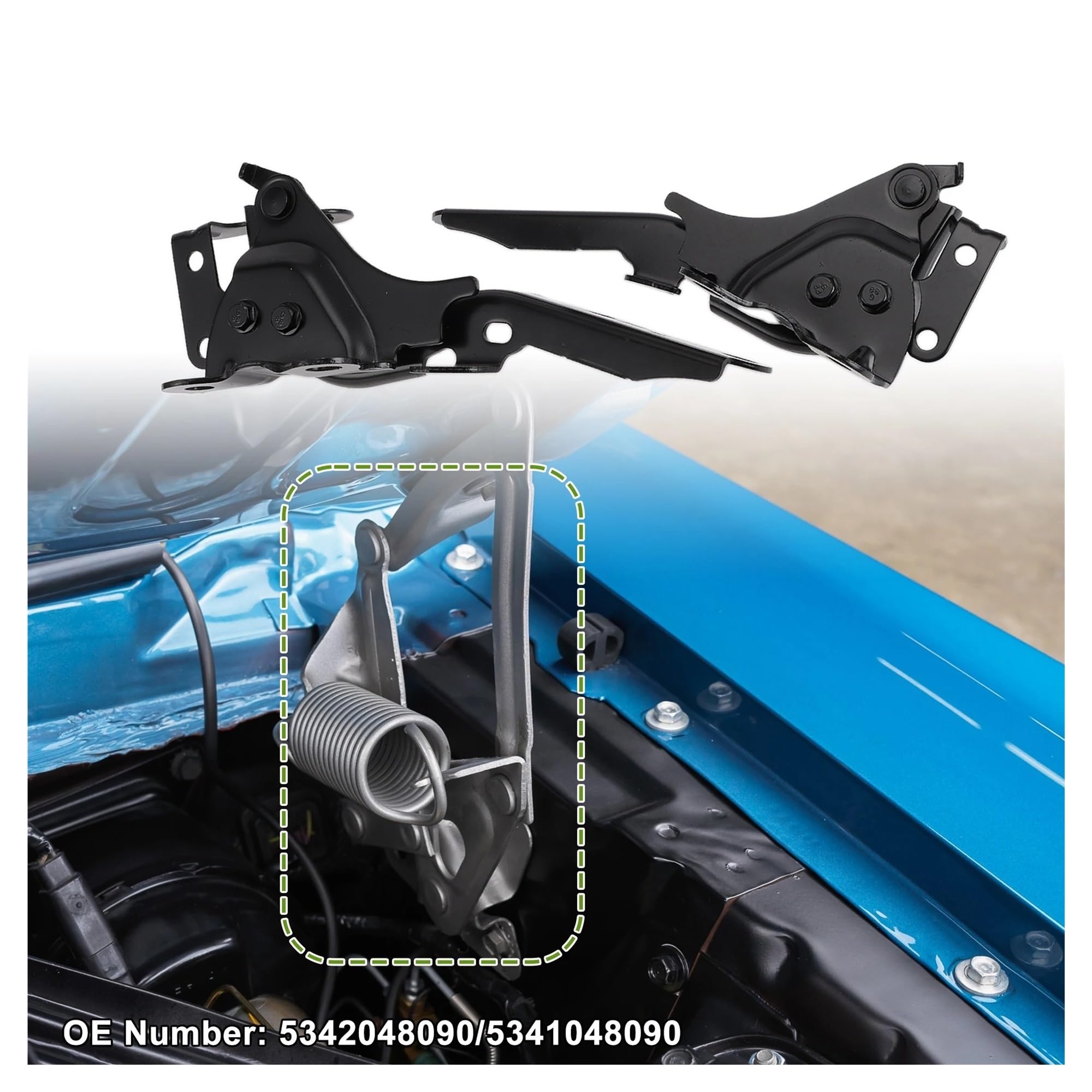 Cerniera Cofano Per Lexus RX350 2010 2011 2012 2013 2014 2015 5342048090 5341048090 1 Paio Cerniere Cofano Nero