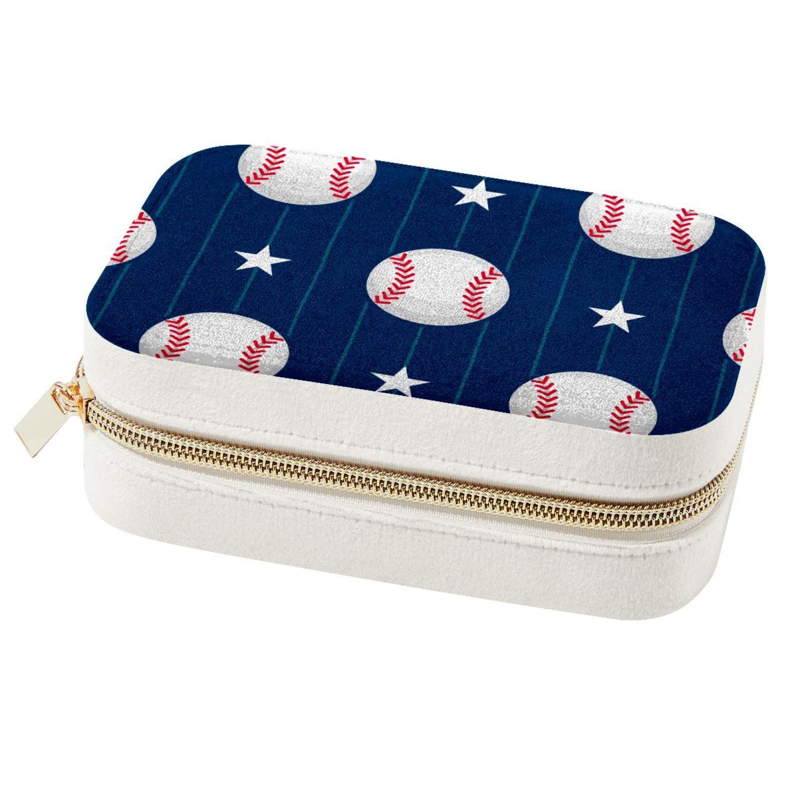 Boîte à bijoux baseball, boîte de rangement filles femmes
