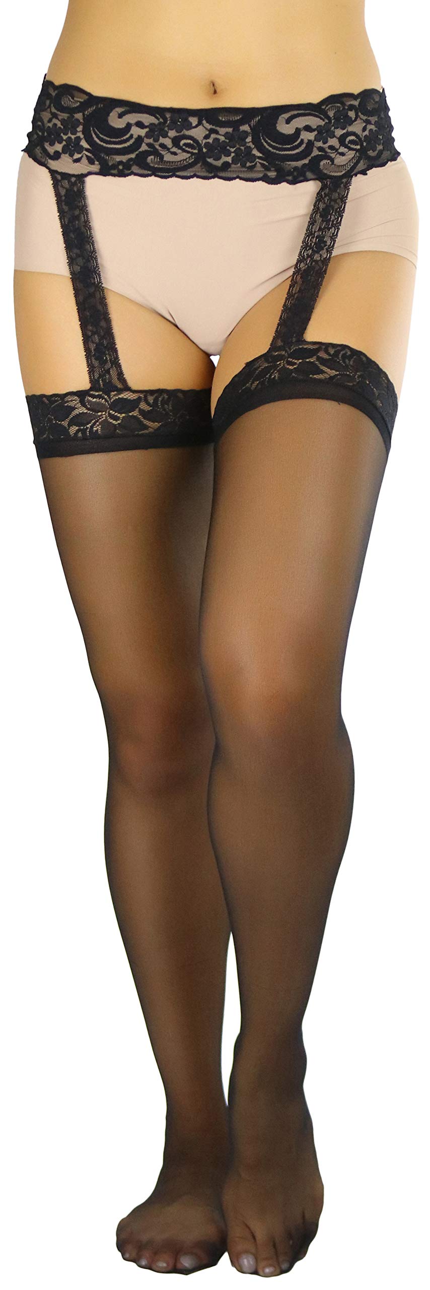 ToBeInStyle Women's Suspender Pantyhose