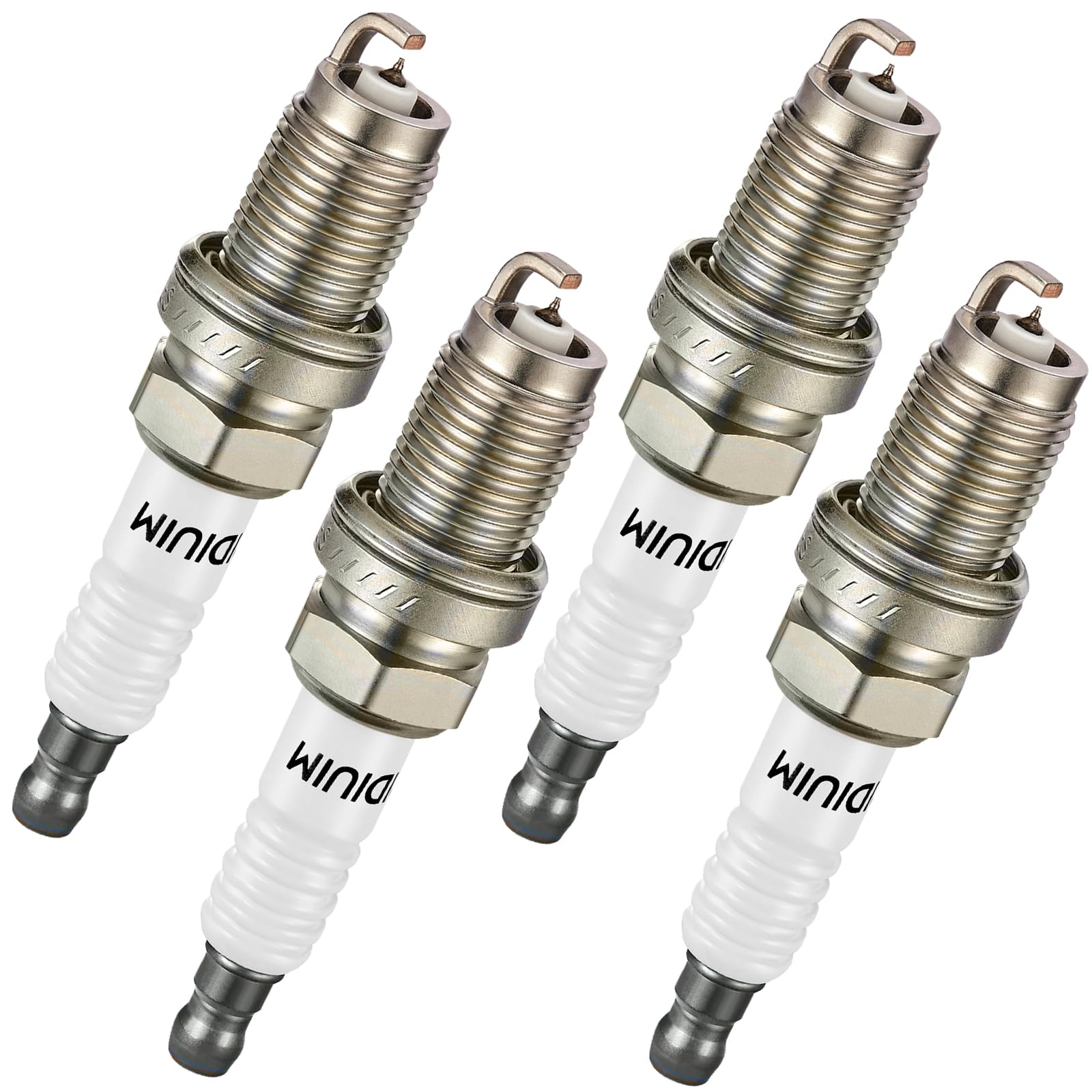 BDFHYK Set of 4 Iridium Spark Plug Compatible with Acura RSX 02-06; Compatible with Honda Accord 03-07,Civic 06-11,CR-V 02-09,Element 03-11,2.0L 2.4L L4,Replacement for 9807B-561BW IZFR6K-11S 5266