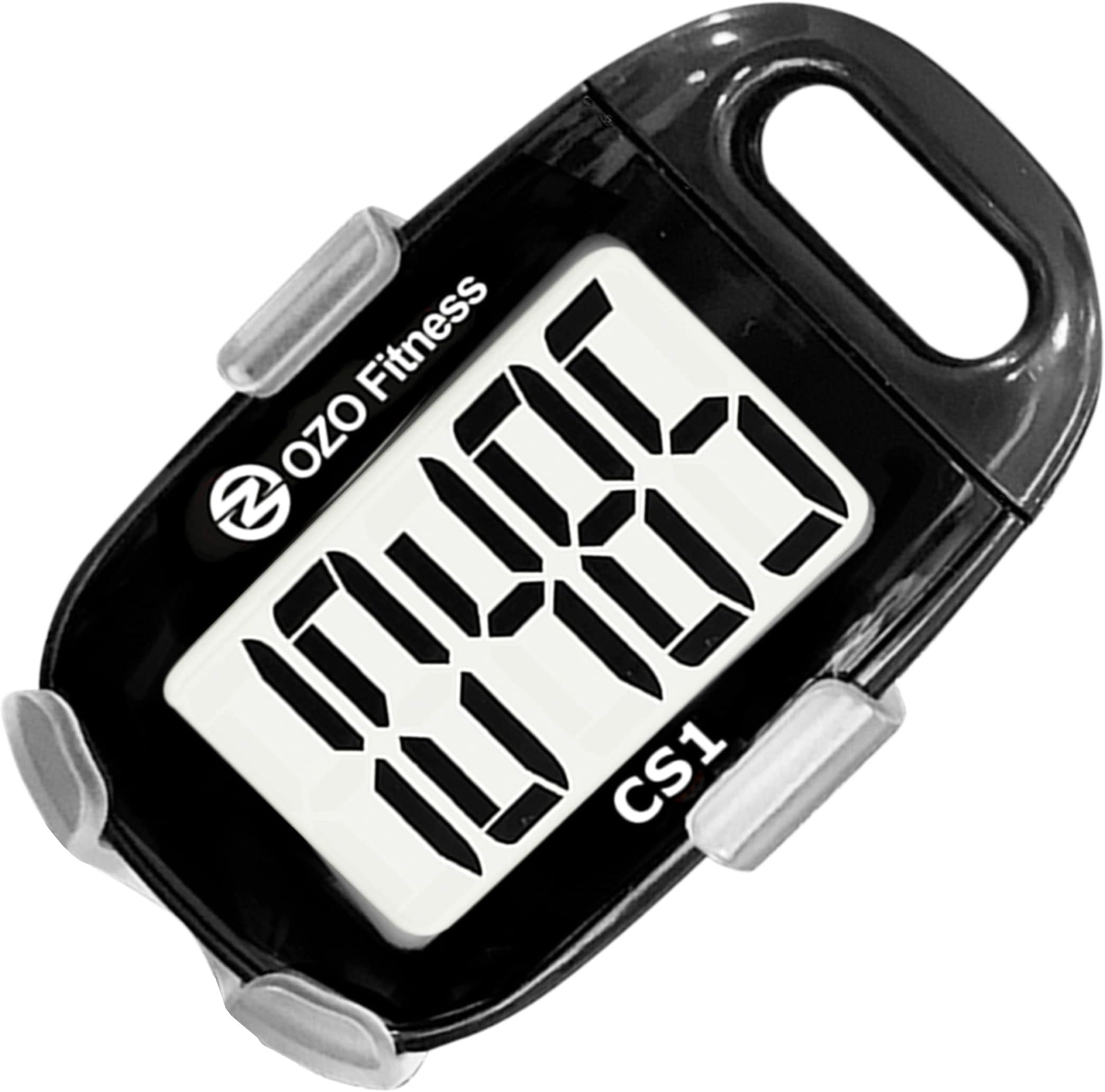 OZO Fitness CS1 Easy Pedometer for Walking - Step Counter with Large Display, Clip on and Lanyard