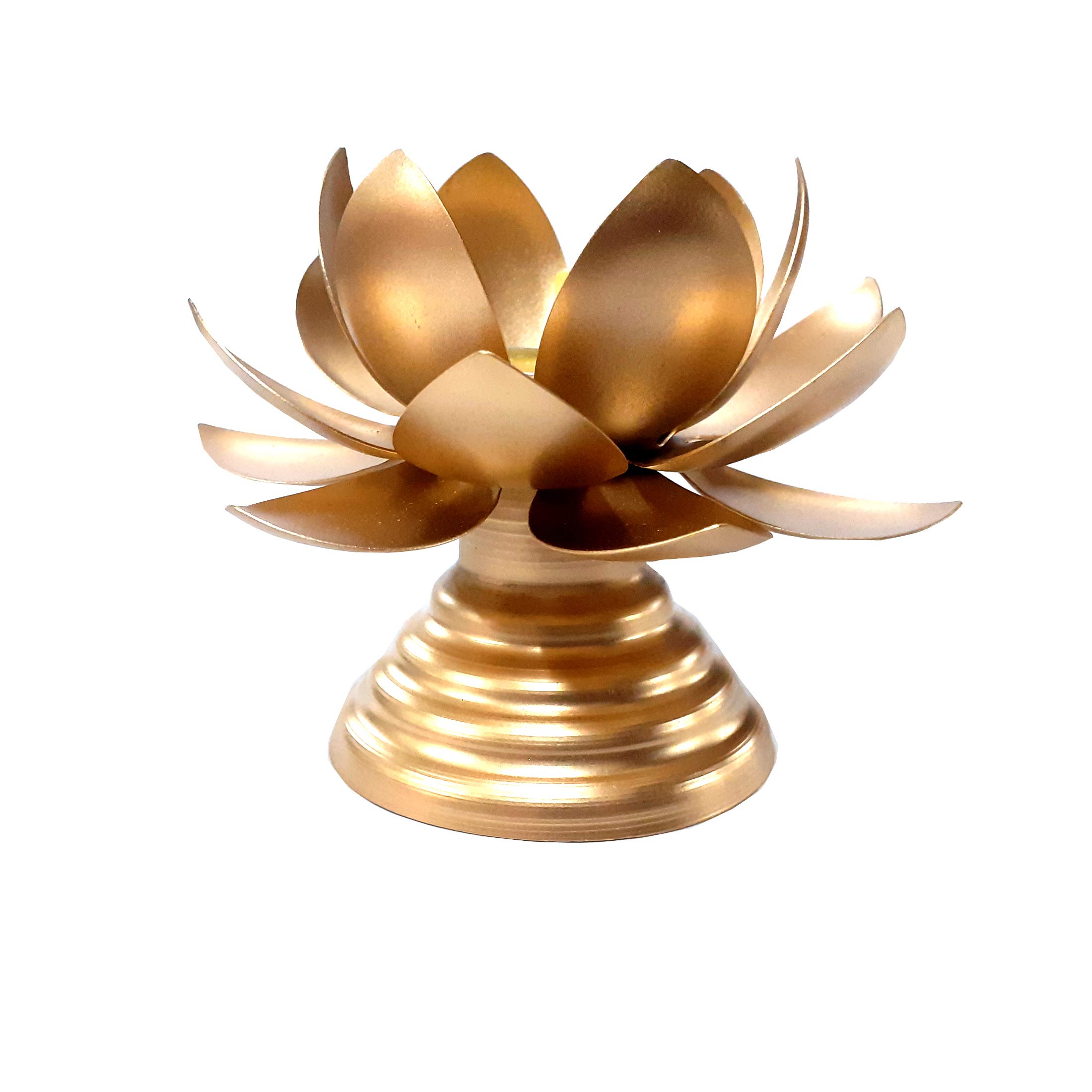 Lata Golden Matte Finish Lotus laksmi Stand Diya/Tealight Holder Aluminium Table Diya (B07YNLHGT7) Amazon Price History, Amazon Price Tracker
