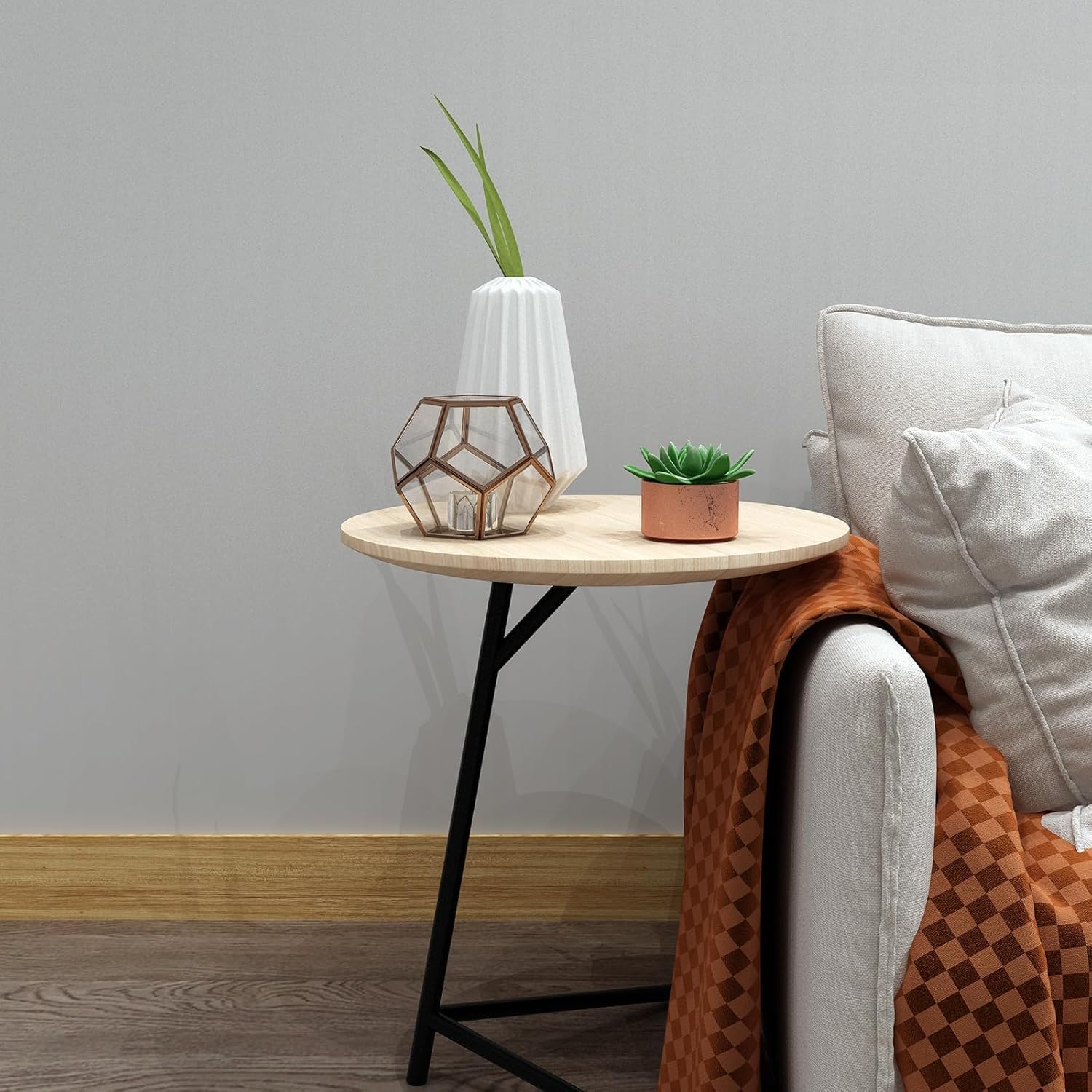 Decotalk Color de Grano de Madera Adhesivo Marrón 7.6X1500cm Papel Pintado Autoadhesivo Madera Para Pared Con Borde de Papel Pintado Impermeable Cenefa Adhesiva Con Diseño Para Marco de Espejo
