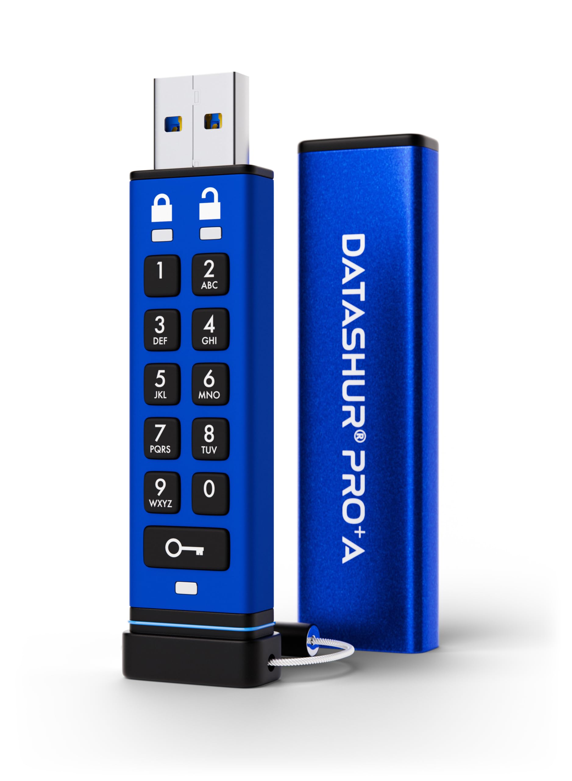 iStorage datAshur PRO+A 32 GB | Chiavetta USB sicura | Certificazione FIPS 140-3 livello 3 | Protezione PIN