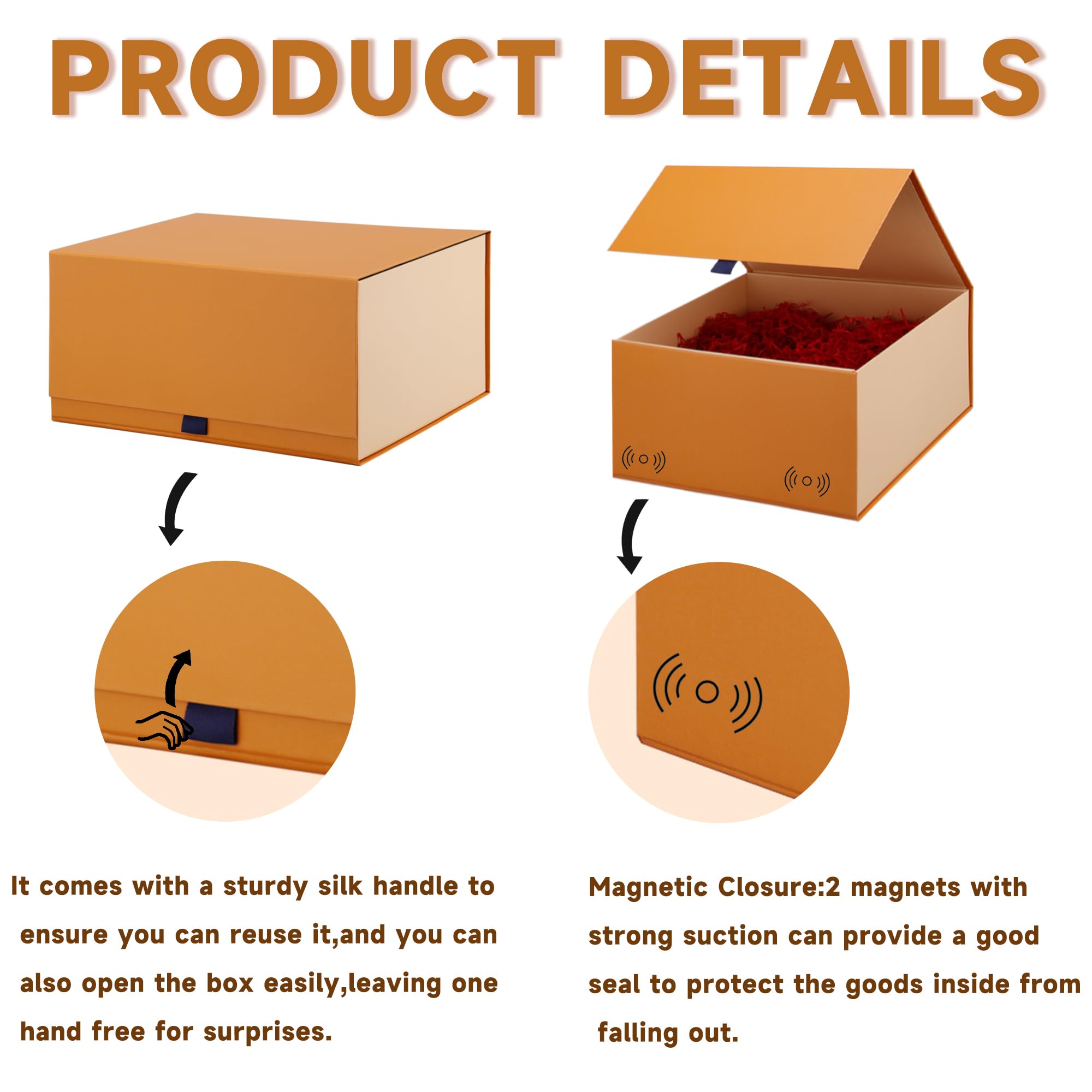 Amazon.com: Rsgift 3 Pack Yellow Gift box,18x15x6.1 inch Packaging