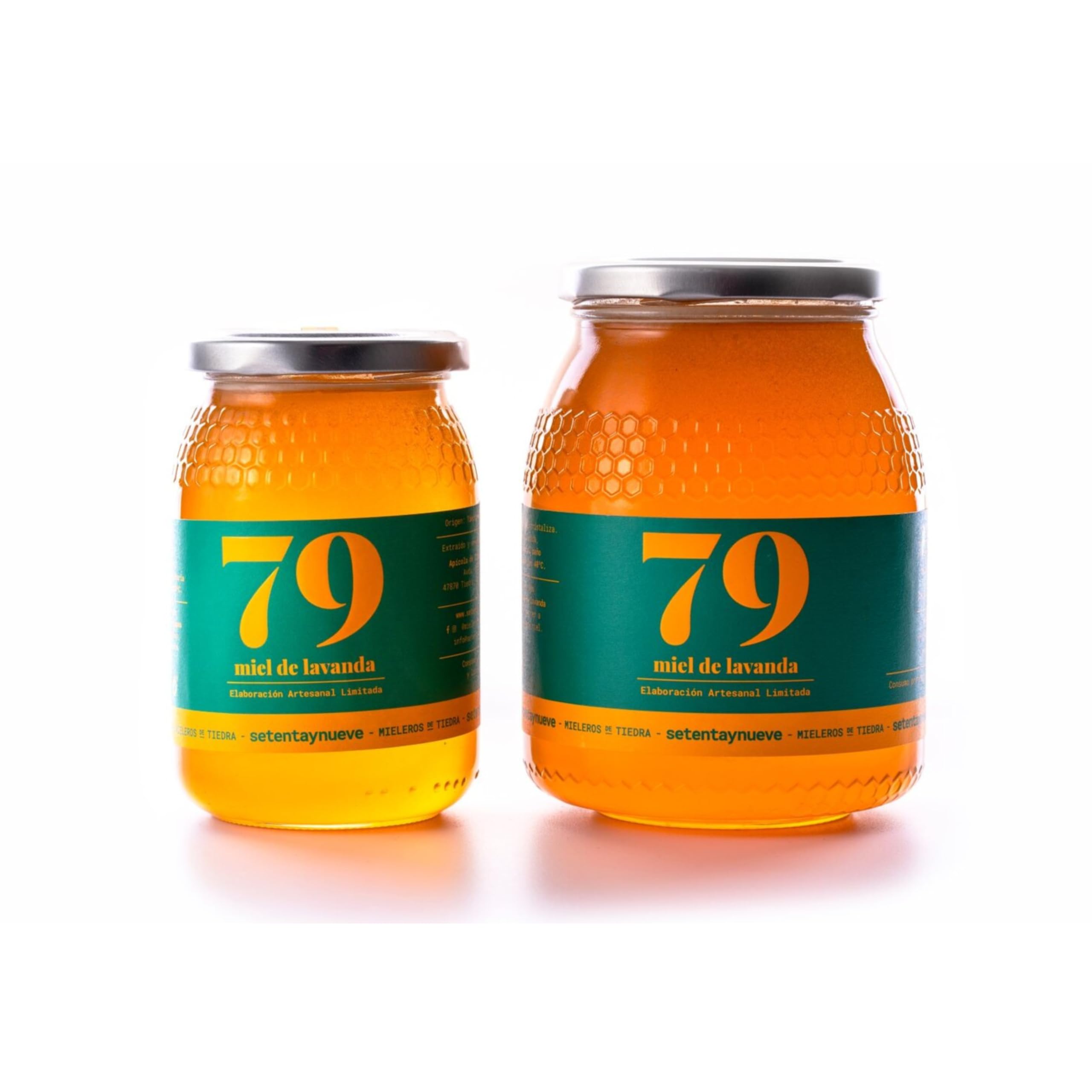 79 Setentaynueve - Miele di Lavanda Naturale Grezza | Origine: Tiedra, Valladolid | Aroma Floreale con un Tocco di Camomilla | Antisettico e Contro il Raffreddore (1000 g)