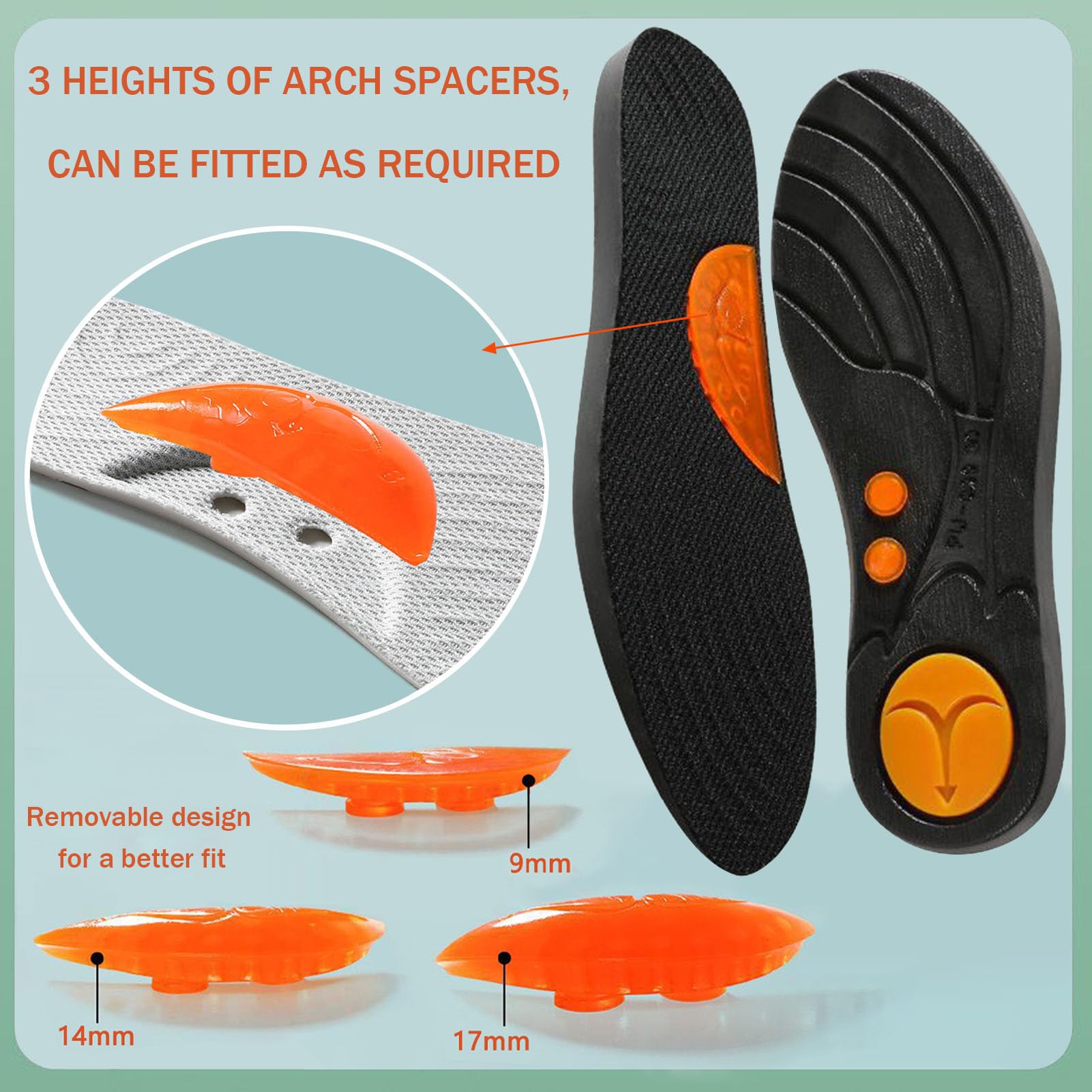 Semelles orthopédiques pour talons pour femmes - Semelles