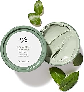 leegeehaam Dr.Ceuracle Jeju Matcha Clay Pack - Wash-Off Type Clay Facial Mask Pack for Cleansing Pore and Detoxifying Dull Skin, Korean Skincare for Stocking Stuffers (115g / 4.05 oz)