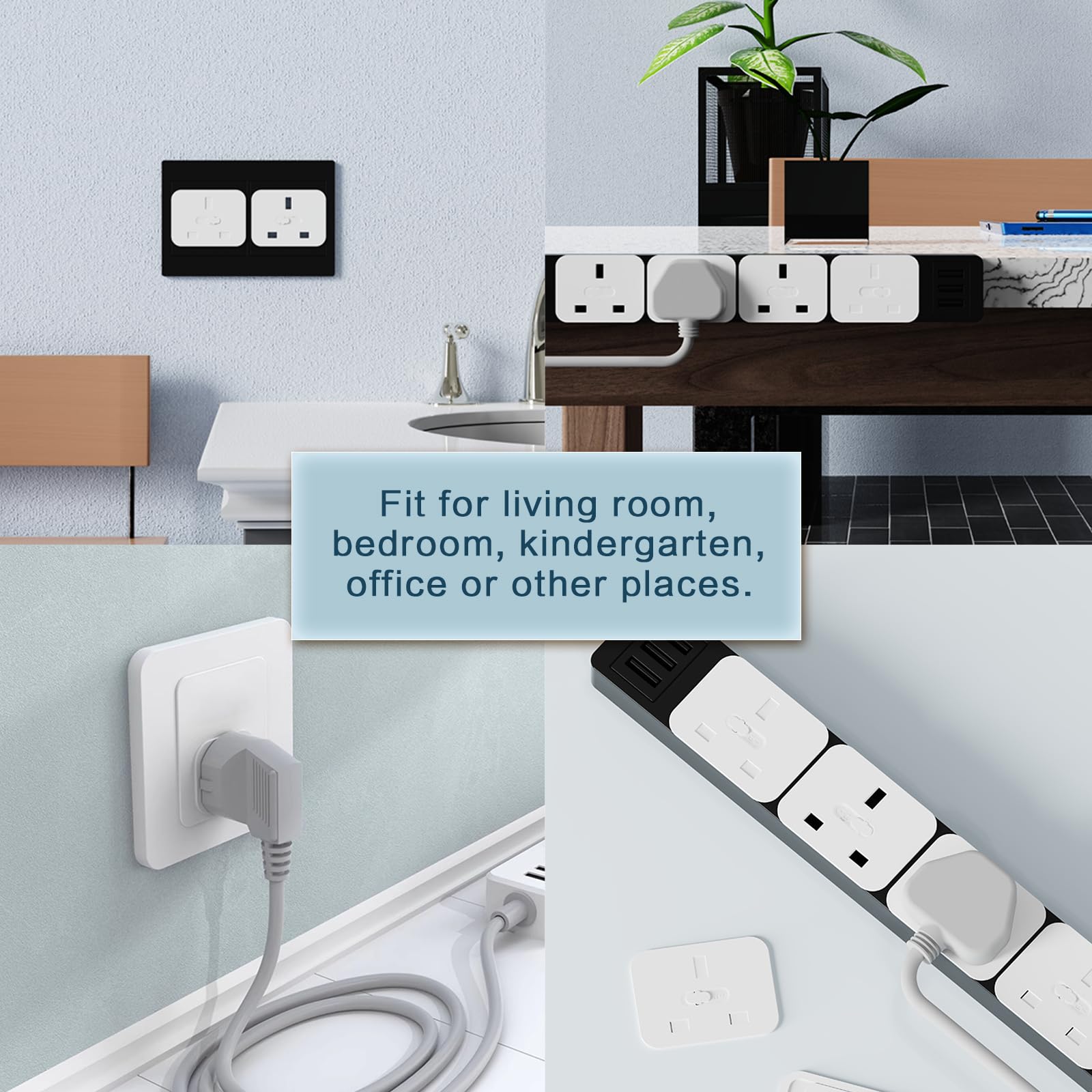 Child Proof Door Knob Covers Cheap 5pcs EU Power Socket Cover Cap