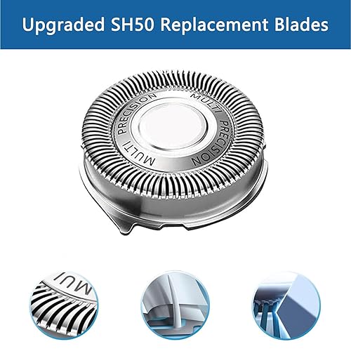 Miniatura 10 de Cabezales de repuesto HQ8 compatibles con afeitadoras Philips y Aquatec, cuchillas de afeitar HQ8 para cabezales PT720 AT880 AT810, cuchillas HQ8