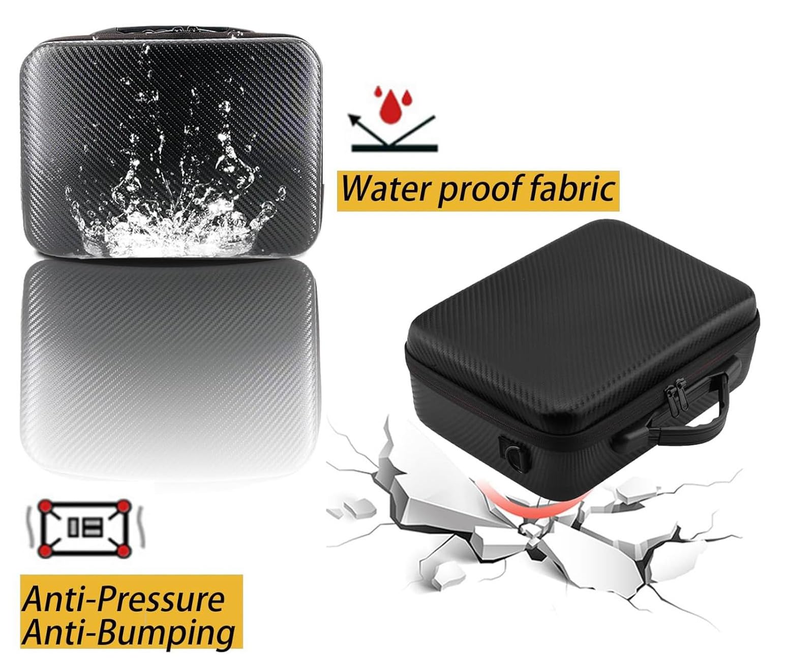 Estuche de Transporte para dji Mini 3/Mini 3 Pro, Bolsa de Almacenamiento Viaje Portátil Impermeable Hardshell, Funda para Accesorios con Correa de Hombro