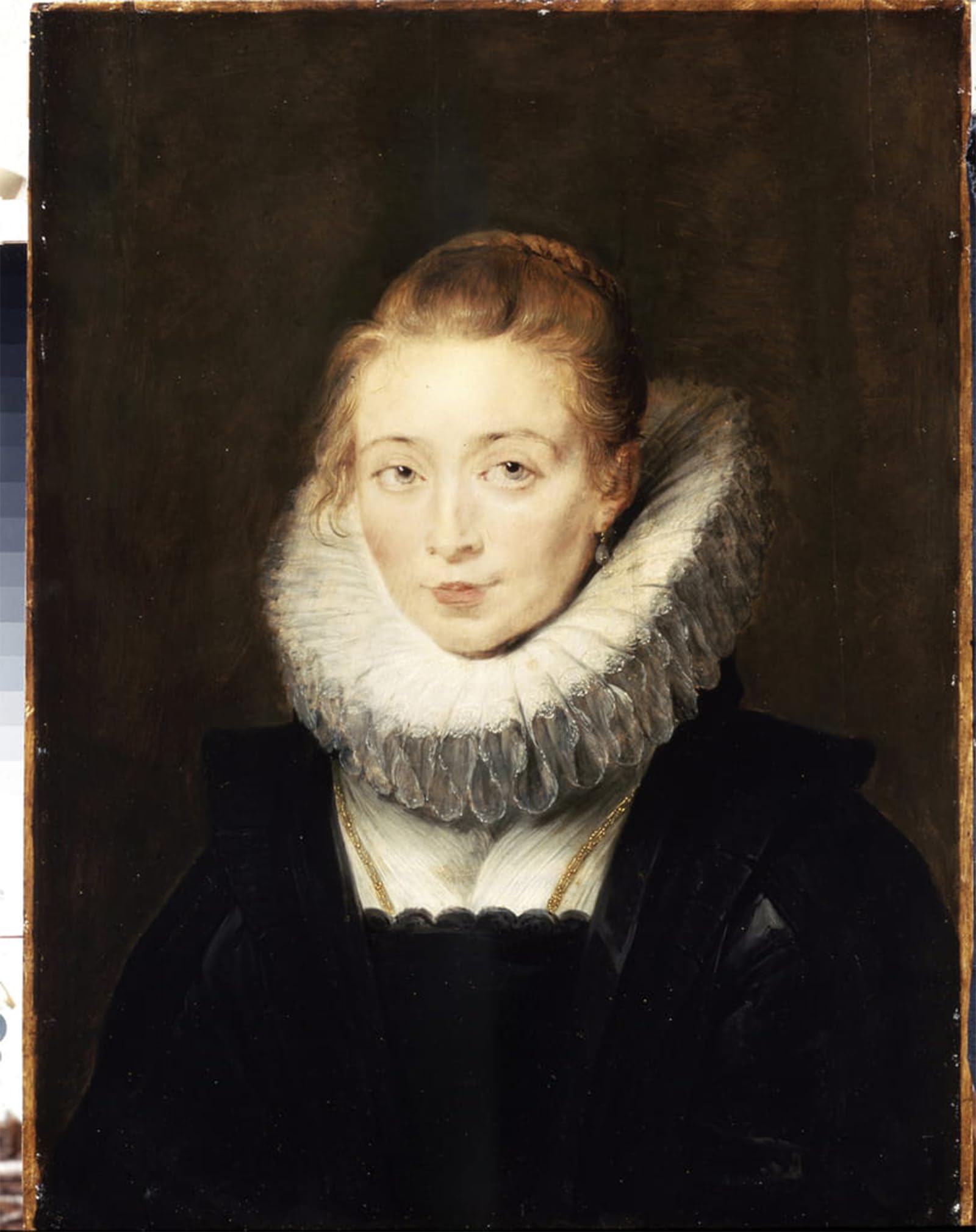 Artxlxxbn No Frame Famous Painting Canvas Artwork Graffiti Print Portrait Of A Lady-In-Waiting To The Infanta Isabella By Peter Paul Rubens Portrait Canvas Image For Home Decor 60X90cm