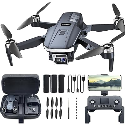 Professional 4K Drone with Camera for Adult Beginners N11 PRO GPS Quadcopter 90 Min Flight Smart 5G FPV & Brushless Motor Tech Auto Tracking Safety Return System