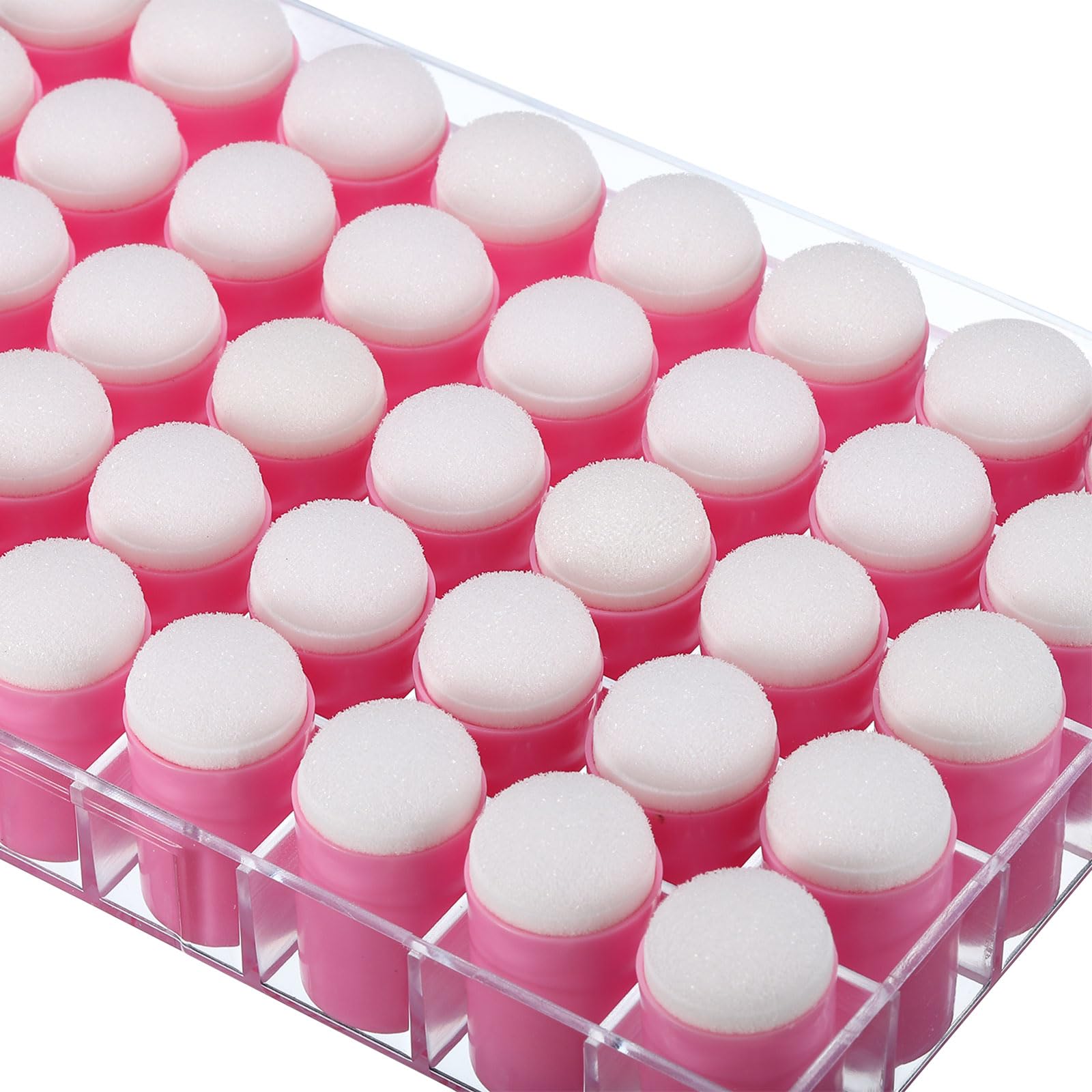 PATIKIL Set da 40 Spugne per Pittura con Le Dita Set di Spugne Spugne Rosa