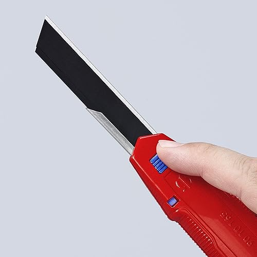 Miniatura 10 de KNIPEX Tools CutiX Cuchillo universal a presión, 6-12 pulgadas, rojoazul