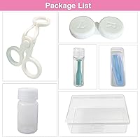 Vista 3 de Herramienta aplicadora de lentes de contacto, lentes de contacto de color, abridor de ojos para contactos, fácil inserción y extracción, con estuche