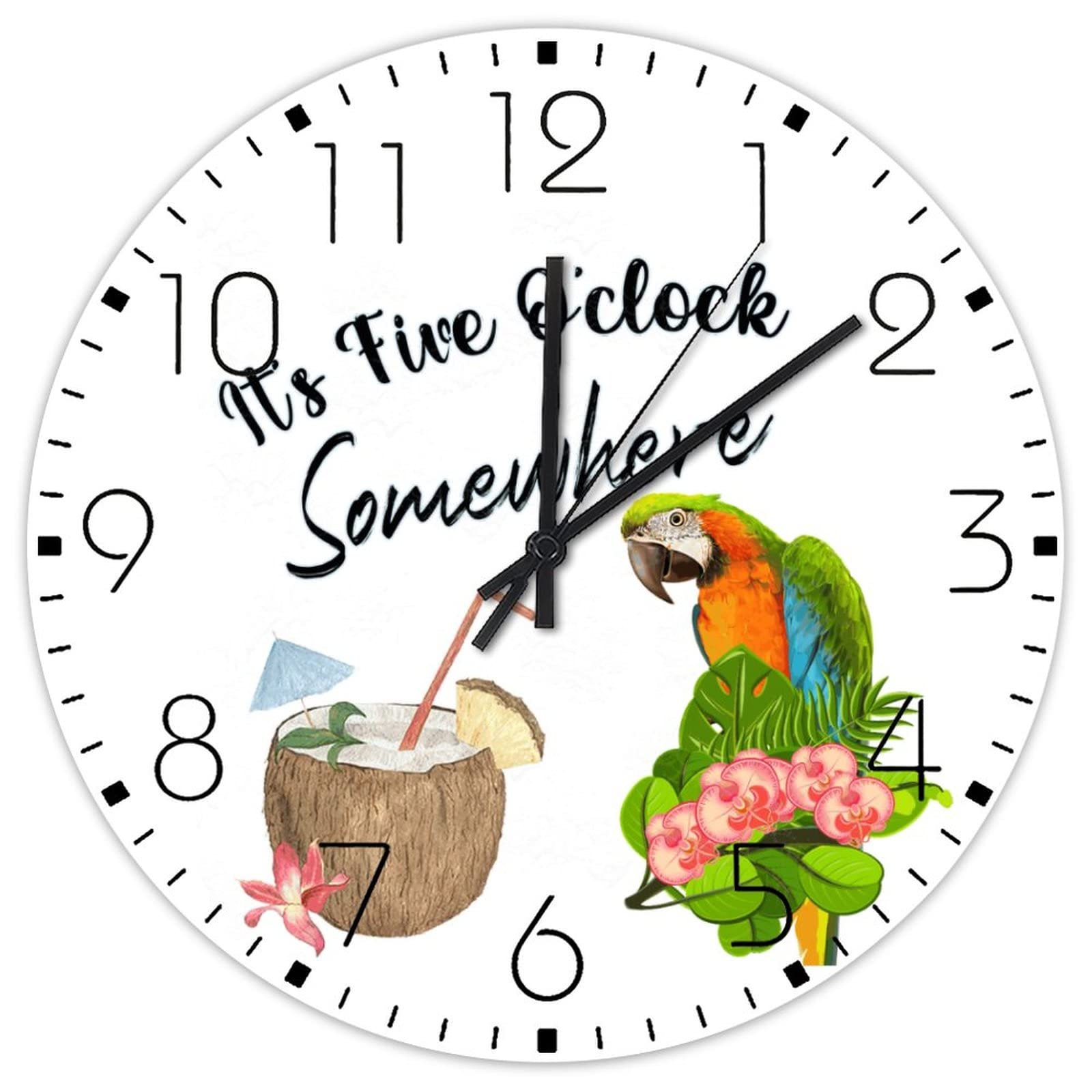 Horloge murale en bois 38,1 cm pour rompre la monotonie d'un mur blanc vide