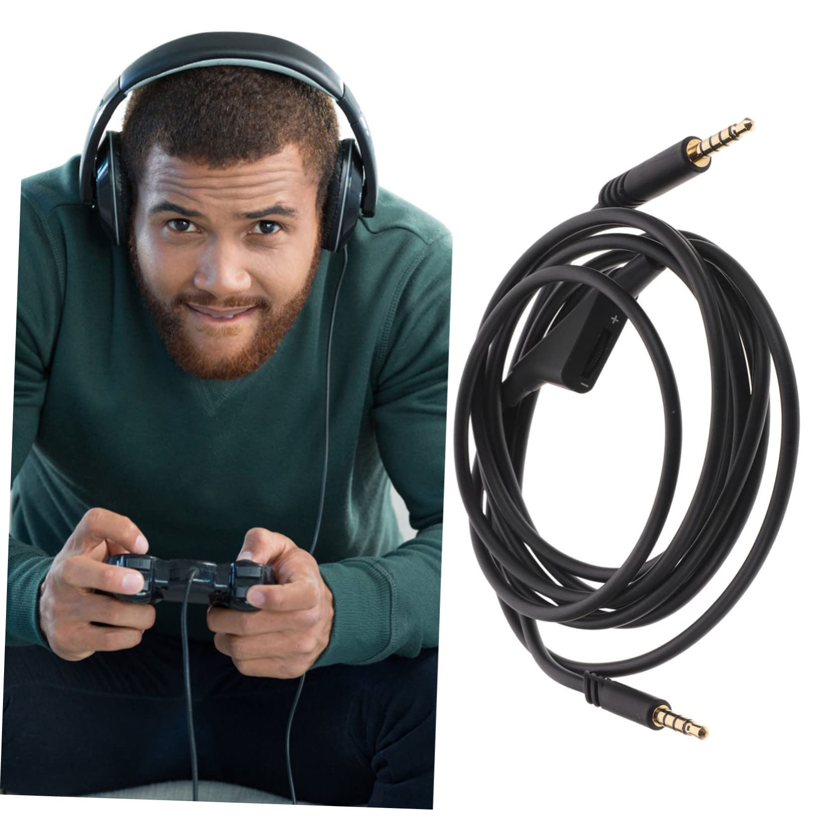 jojofuny 5pièces Câble Audio De Remplacement Pour Écouteurs Compatible Avec Suffisante Du Bruit Et Pratique Avec Connecteur